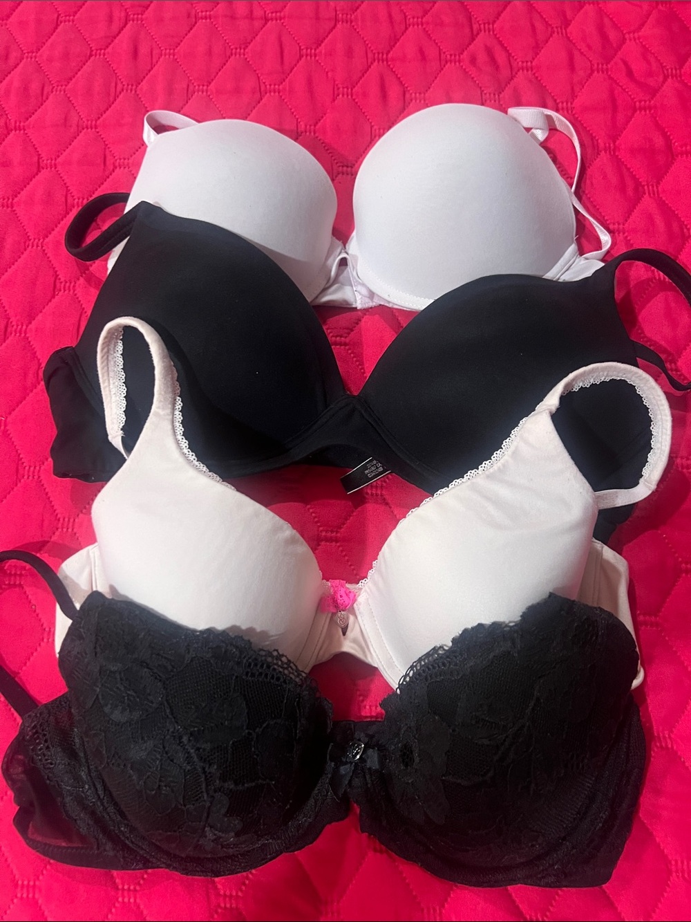 Victoria's Secret Mixed Black and White Bra Bundle